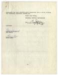 Moe Howard & Larry Fine Signed 2pp. Agreement With Columbia Pictures, Dated 8 November 1956 After Shemp's Death -- Moe & Larry Extend Their Contract With Columbia -- 8.5 x 11, Very Good